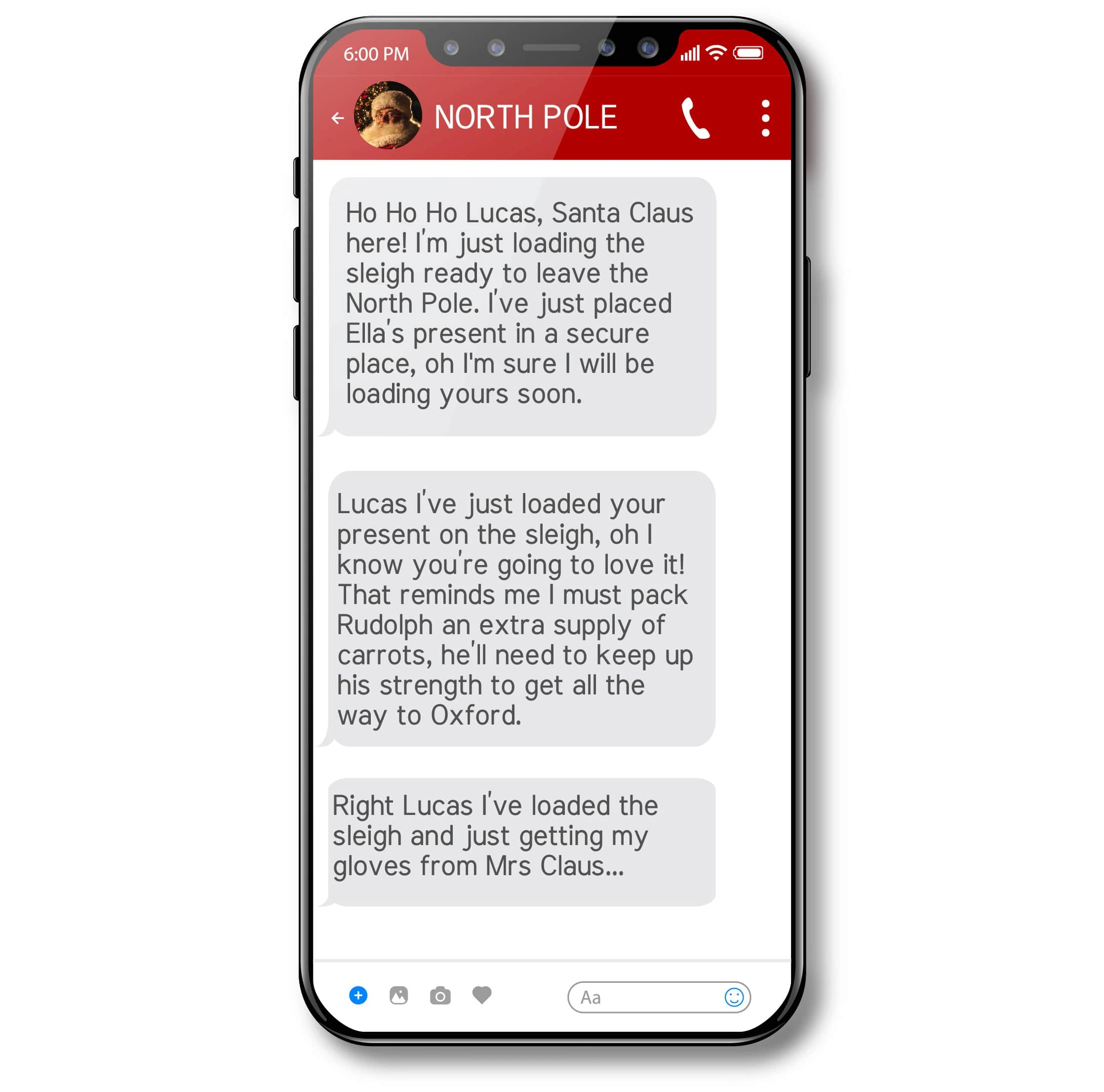 Texts from Santa Claus